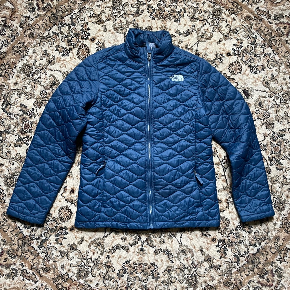 The North Fave Thermoball Full Zip Kids Size 14/16 Jacket Gorp Outdoors Blue